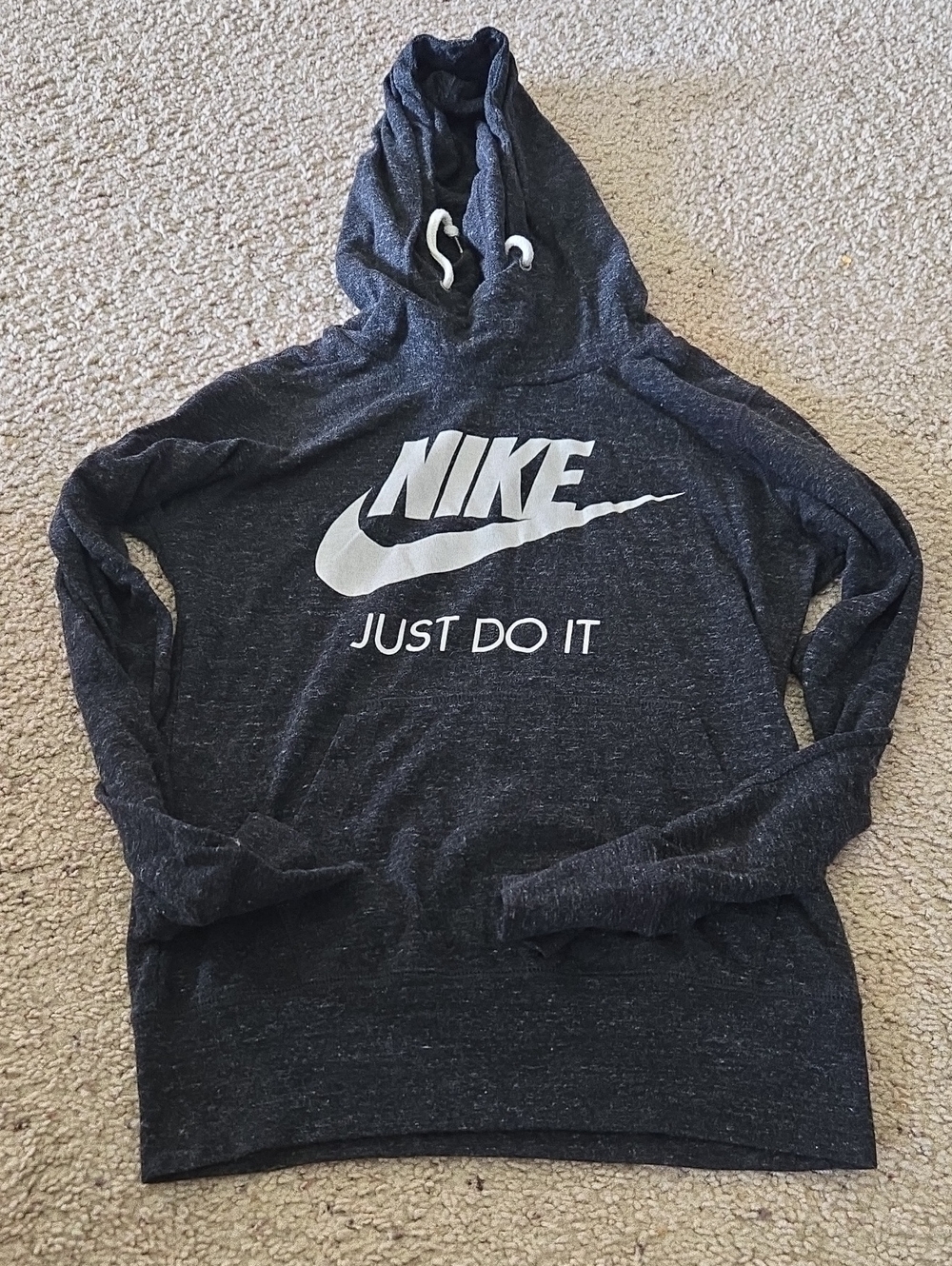 Nike Small Black Heather Pullover Hoodie